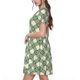 thumbnail image 2 of Disketp Daisy Plaid Green para Vestido de Manga Corta para Mujeres, Vestidos de Verano para Mujeres, Casual y Holgado para la Playa, 2 of 6