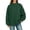 X322 Green1, variant on Bysome Women Sweatshirts Solid Color Long Sleeve Mandarin Collar Tops Autumn Warm Women Sweatshirt Size L Beige