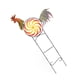 thumbnail image 4 of Spinner de viento de gallo, molino de viento de hierro y Metal, escultura decorativa de viento de gallo para exteriores, granja, césped, Patio, adornos de jardín, 4 of 10