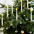 thumbnail image 1 of Velas sin llama para árbol de Navidad, paquete 12, control remoto, LED, vidrio transparente, 1 of 6