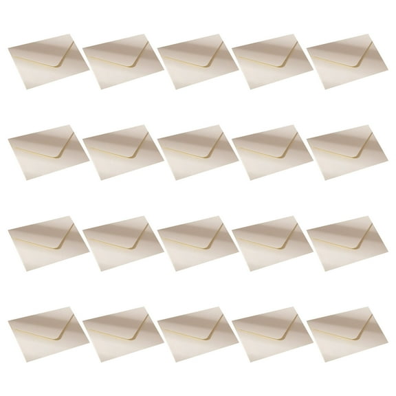 20Pcs Small Paper Envelopes 4x2.76Inch Flipping Envelope For Wedding Invitations Card and Mailing Gifting Card Holders