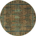 thumbnail image 1 of Ahgly Company Indoor Round Abstract Light Blue Modern Area Rugs, 8' Round, 1 of 4