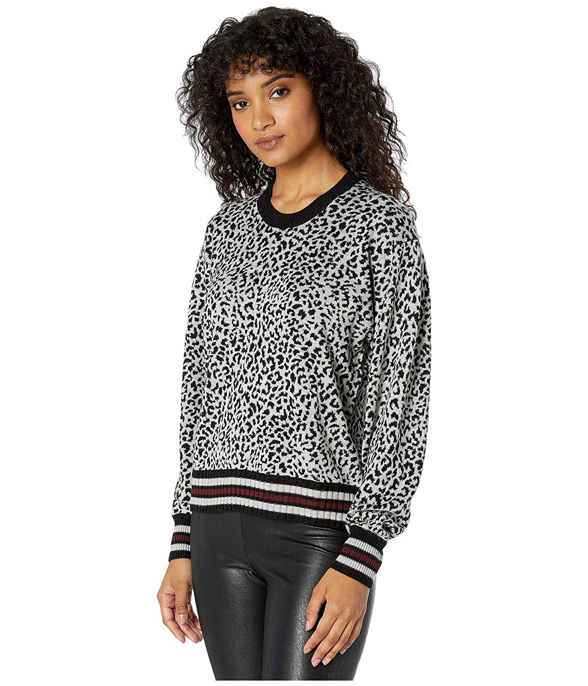 Splendid Leopard Reversible Pullover 