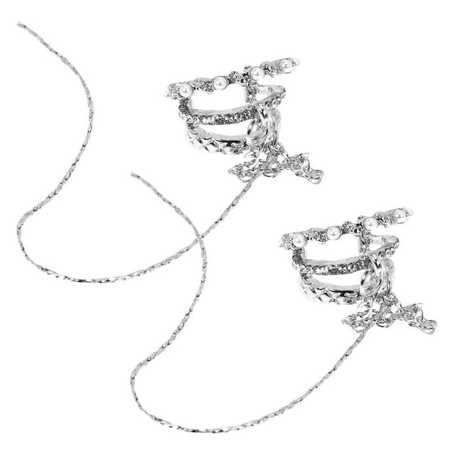Here\'s a refined and engaging product description for your **"1 Pair Rhinestone Ear Bone Clip Non Piercing Ear Dangler"**:\n\n \n\n✨ **Stylish Non