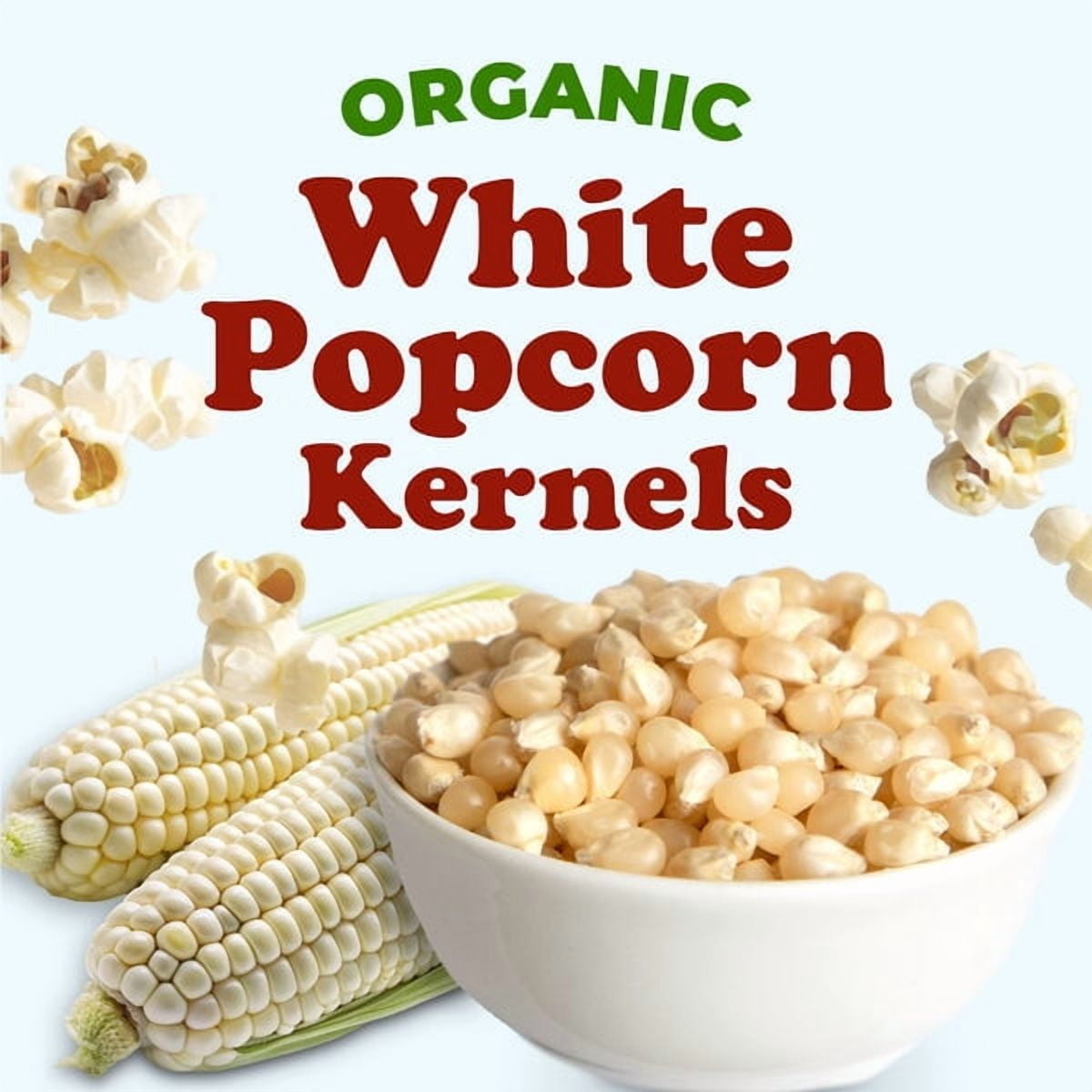 Organic White Popcorn Kernels, 12 Pounds – USDA Certified. Non-GMO, Vegan, Kosher, Bulk – by Food to live