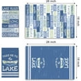 thumbnail image 2 of Take Me to The Lake Boat Kitchen Dish Towels Set of 2, Lake Rules Lakehouse Blue Drying Hand Towels Baking Cooking Cloth, Spring Summer Seasonal Home Kitchen Decor 18 x 26, 2 of 6