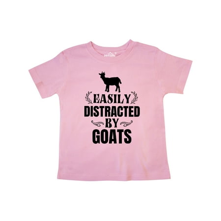 

Inktastic Easily Distracted by Goats Gift Toddler Boy or Toddler Girl T-Shirt