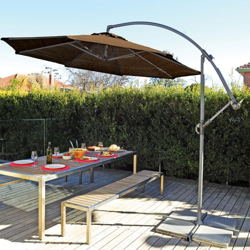 Coolaroo 12' Cantilever Umbrella, Mocha by Gale Pacific USA Inc