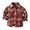 A1#- Red, variant on Tops Long Sleeve Coats Classic Plaid Lapel Outerwear Kids Tops Single Casual Style Boy Shirts Girl Outfits Daily All Match Outer Clothes Dark Blue 12M-18M