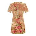 thumbnail image 4 of Cameland Robe d'Été pour Femme, Mode Bord de Mer, Décontractée, Imprimée, à Manches Courtes, à Col Rond, 4 of 4