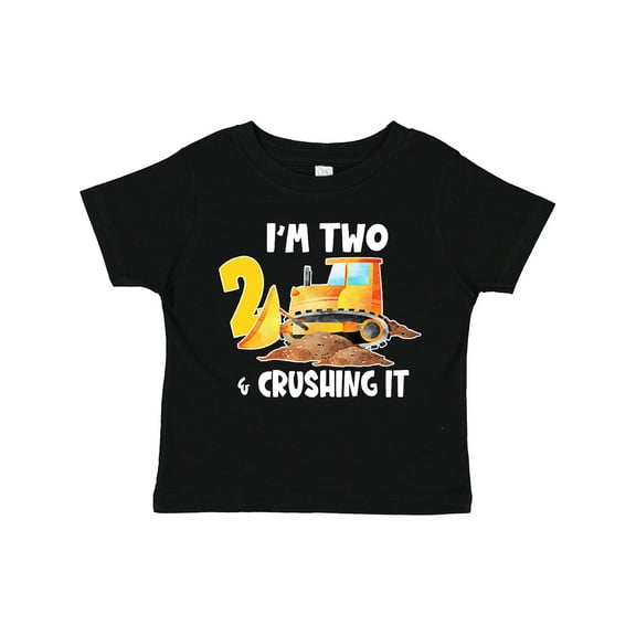 Inktastic I'm 2 and Crushing It Construction 2nd Birthday Boys or Girls Toddler T-Shirt