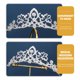thumbnail image 3 of unbranded Tiaras De Aleación Plateada Con Para Novia Accesorio De, 3 of 8
