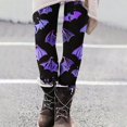 thumbnail image 2 of Mingw Halloween Leggings for Women High Waist Stretchy Workout Running Yoga Pants Halloween Cosplay Tights Print Elastic Leggings Pants,Purple,L, 2 of 6