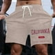 thumbnail image 1 of WILLBEST Pantalones Cortos Casuales para Hombre, Ligeros, de Verano, con Estampado de Letras, para Actividades Diarias y de Ocio., 1 of 3