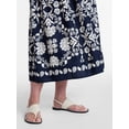 thumbnail image 5 of Time and Tru Women’s Tiered Cotton Maxi Skirt, Sizes XS-XXXL, 5 of 6