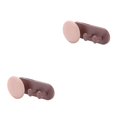 thumbnail image 3 of Inteprter Soporte de almacenamiento Colgador de almacenamiento de alambre autoadhesivo de plástico Gancho de estante colgante para oficina en casa, rosa y Type1 NO1 Inteprter CBP166653, 3 of 6