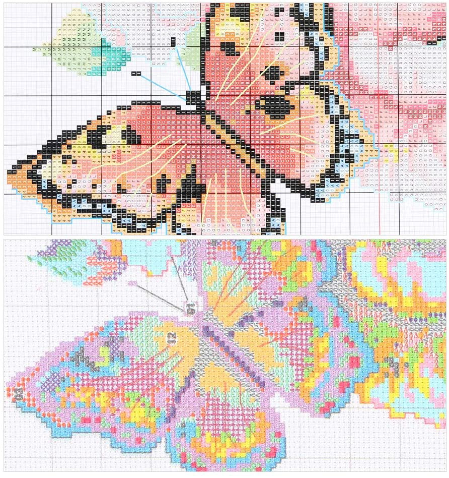 Butterfly Embroidery Kit for Beginners Embroidery Patterns Cloth 8 Embroidery Hoop English Instruction Threads and Tools