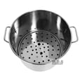 thumbnail image 4 of Stock Pot Stainless Steel 40QT Lid Steamer Pot Brew Vaporera Kettle Tamales New 10Ga, 4 of 7
