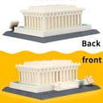 thumbnail image 4 of Juego de maquetas de bloques de construcción CAXIMSY Washington Lincoln Memorial Architecture, The Office Landmarks Skyline, colección de juguetes para niños y adultos, 979 unidades, 4 of 7