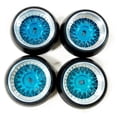 thumbnail image 3 of RC Wheel Rim Tires Rc Tires for Wltoys K969 Scale Hobby Model Car K989 P929 1/28 Scale Buggy Hobby Blue, 3 of 4