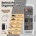 thumbnail image 3 of Organizador de zapatos Kotkn, 30 compartimentos, malla transpirable, gris, 3 of 7