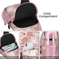 thumbnail image 4 of Sling Backpack,Pink Hued Cute Halloween Ghosts Pattern Sling Bag with Water Bottle Holder,Waterproof Sling Bag for Men/Women with Headphone Jack for Hiking,Travel, 4 of 6