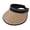 Khaki, variant on Women Visors Hat Sun Visors Hat Straw Hat Foldable SunHat With Ponytail Hole Uv Straw Visors Wide Brim
