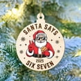 thumbnail image 6 of Hometravel Christmas Six Seven Ornaments, Themed Series Hanging Decor Collection, Numerical Design Tree Pendants for Holiday Display, 6 of 6