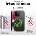 thumbnail image 2 of WWS-Vena Protecteur d'Écran en Verre Trempé 2 Voies Compatible avec Apple iPhone 15 Pro Max (6.7 Pouces-Inch) - 3 Packs, (9H Dureté, Verre Incassable) Film Anti-Espion Sans Bulles avec Installation, 2 of 4