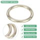 thumbnail image 2 of Uxcell 2-Pack Anillas para Cortinas, Anillas de Plástico de 1 1/2 Pulgadas, Anillas Clip Ojetes de Bajo Ruido, Anillas Romanas para Ventanas [Dorado Claro], 2 of 6