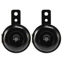 2X 6V Black Mount Electric Horn for Car Motorcycle Truck Vehicle