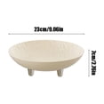 thumbnail image 3 of COM1950s Snack Serving Bowls, 9 Inch Plastic Fruit Bowl, Decorative Candy Dish for Living Room Coffee Table, Small Container for Nuts, Snacks, or Salads, Easy Clean Set of 1, 3 of 7