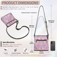 thumbnail image 7 of Tutolipy Argyle Pattern Adjustable Shoulder Strap Sling Bag for Travel Everyday, Smooth Zipper Lightweight Purse Satchel Stylish Crossbody Purse, 7 of 7