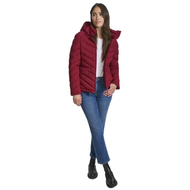 Chaqueta Tommy Hilfiger ligera para mujer, color rojo, talla L
