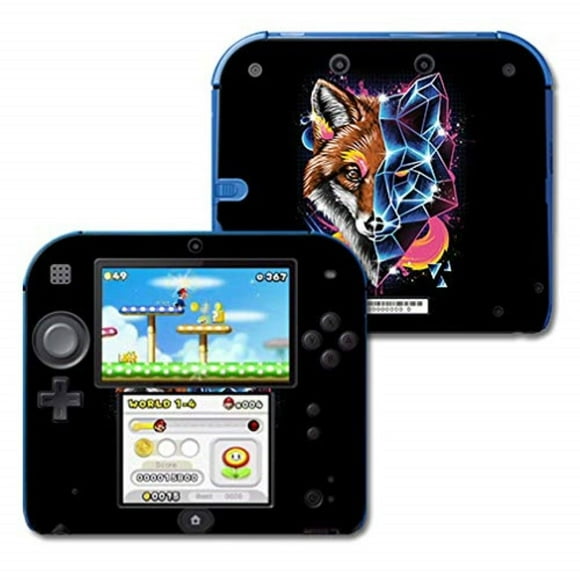 MightySkins Skin Compatible with Nintendo 2DS - Futuristic Fox | Protective, Durable, and Unique Vinyl Decal wrap Cover | Easy to Apply, Remove, and Change Styles | Made in The USA