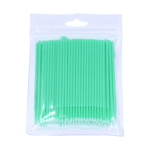 100 microaplicadores multiusos, microaplicadores desechables, pinceles flexibles para maquillaje, microcepillos para extensiones de pestañas
