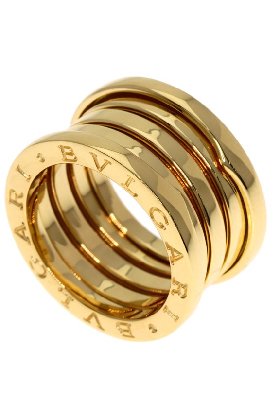 Pre-Owned BVLGARI B-zero1 4-Band #50 Ring, 18K Yellow Gold, Women's
