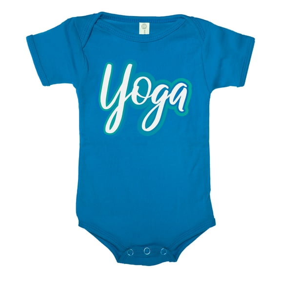 Yoga baby one-piece bodysuit, Newborn Jumper, Baby Yoga Romper - Royal CA165Yoga S8 3-6