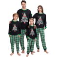 thumbnail image 4 of Fgnfyis Christmas Family Pajamas Matching Sets Holiday Long Sleeve Tops Plaid Pants Soft Cozy 2 Piece Pajamas Set Sleepwear, 4 of 5