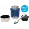 thumbnail image 2 of MIRA Thermos for Hot Food & Soup - 15 oz Insulated Food Jar with Foldable Spoon - Leak Proof Stainless Steel Thermal Storage Lunch Container, Canteen, Double Walled, Hawaiian Blue, 2 of 7