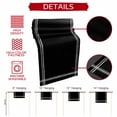 thumbnail image 6 of Pure Black Table Runner 70 Inches Long, Simple Solid Color Cotton Linen Table Runners Dresser Scarves, Decorative Fabric Tabletop Scarf Furniture Cover for Home Dinner Party 13"x70", 6 of 9