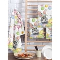 thumbnail image 2 of Easter Bunny Kitchen Dish Towels for Drying Dishes Set of 4, Colorful Easter Eggs Spring Pink Peach Flowers Waffle Weave Microfiber Hand Tea Bathroom Towels Quick Dry & Absorbent Towel 15.7x23.6, 2 of 7