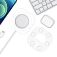 thumbnail image 3 of Funda de cargador inalámbrico a prueba de polvo para iPhone 14 13 12 Pro Max (blanco), 3 of 5