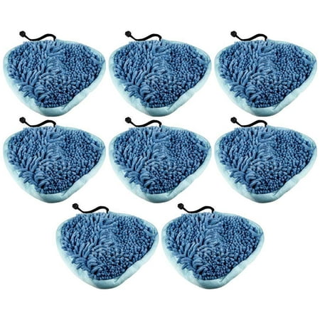 8 Pack Felji T1 Heavy Duty Deluxe Coral Microfiber Pads For H2O Steamboy