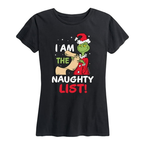 Dr. Seuss - The Grinch I Am The Naughty List - Women's Short Sleeve Graphic T-Shirt