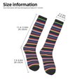 thumbnail image 2 of Sikiie Blanket stripes Knee Socks, High Socks Long Stretchy Sock Women Knee High Stocking, Long Socks for Women, 2 of 6