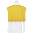 thumbnail image 3 of INSPIRE CHIC Women's Stripes Sweater Shawl Wraps Knitted Knotted Multicolor Fashion Casual Scarf for Travel Office One Size Yellow, 3 of 6