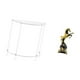 thumbnail image 5 of Mesita de noche de acrílico,Mesa auxiliar de acrílico transparente Mesa auxiliar transparente en capas,Mesa pequeña de acrílico,mesita de noche pequeña,compacta,Figura de, 5 of 8