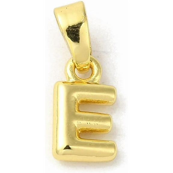 5pcs 5 Pcs Real 18K Gold Plated Rack Plating Brass Charms Letter Pendants Accessory for Women Jewelry DIY Necklace Craft Making