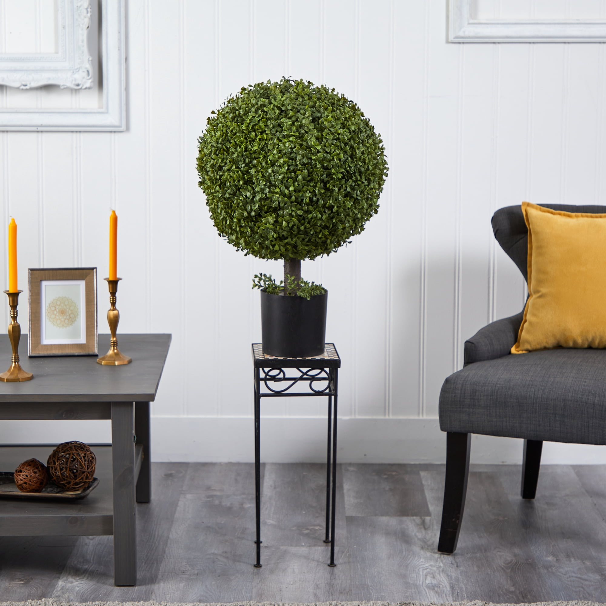 Nearly Natural 27" Boxwood Ball Topiary
